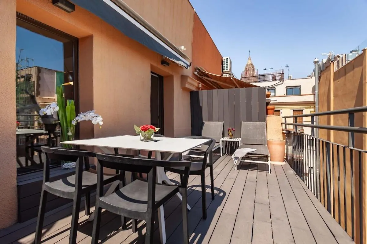 Apartmán 3-Bedroom Penthouse With Terrace In Eixample Barcelona